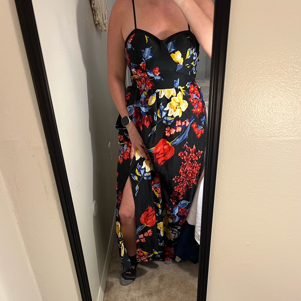 Long floral dress